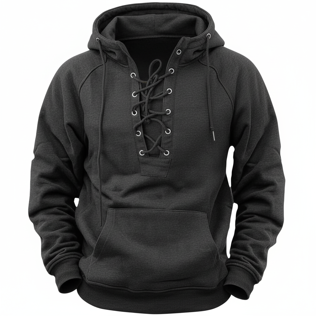 Riven™ | Crisscross Lace-Up Hoodie
