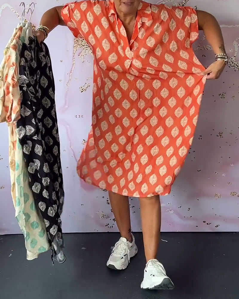 Lona™ Loose Lapel Collar Dress