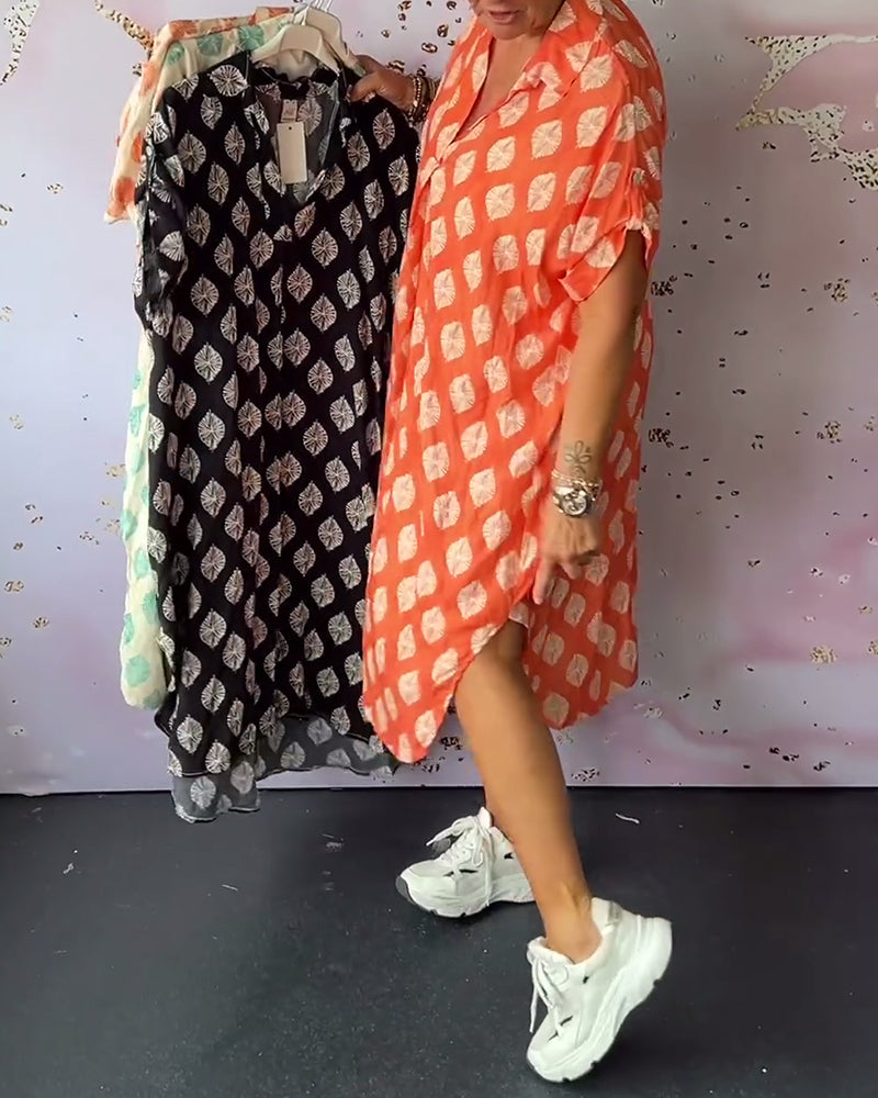 Lona™ Loose Lapel Collar Dress