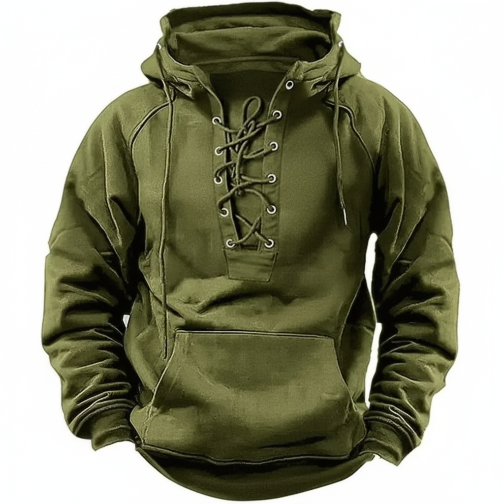 Riven™ | Crisscross Lace-Up Hoodie