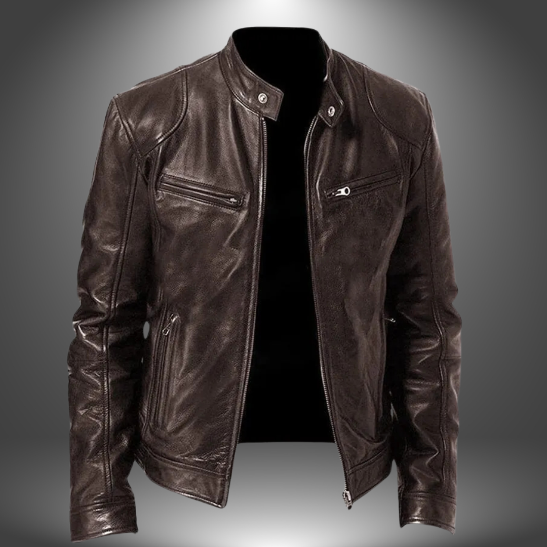 Eric | Sleek Zipper Moto Jacket