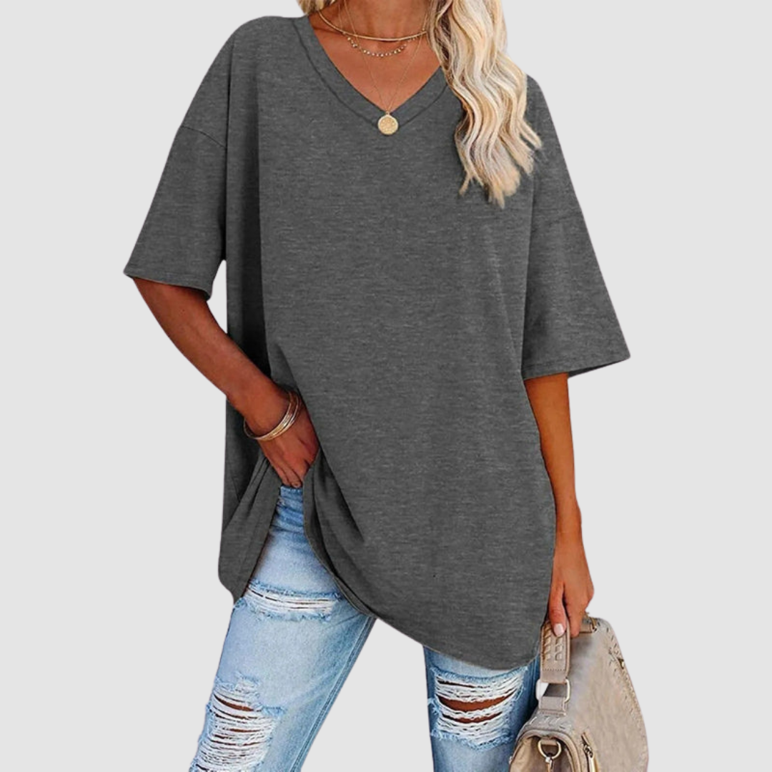 Gabrielle™ Elegant V-neck T-Shirt