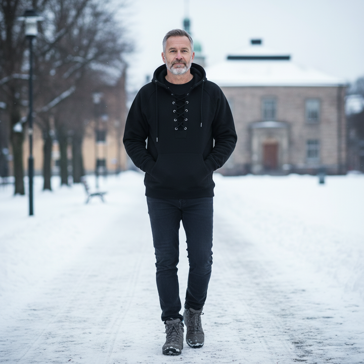 Riven™ | Crisscross Lace-Up Hoodie