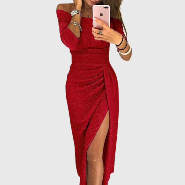 Naomi™ | Chic Halter Maxi Dress