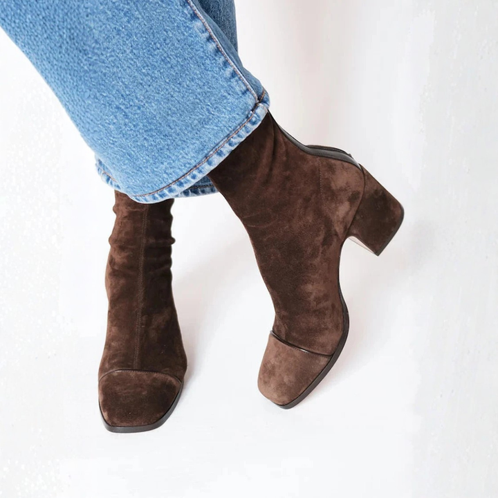 Ariel™ | Elegant Comfort Heeled Boots