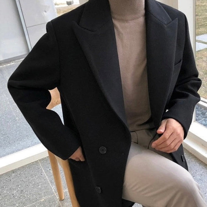 Doubrelle™ | Elegant Double-Breasted Men’s Coat