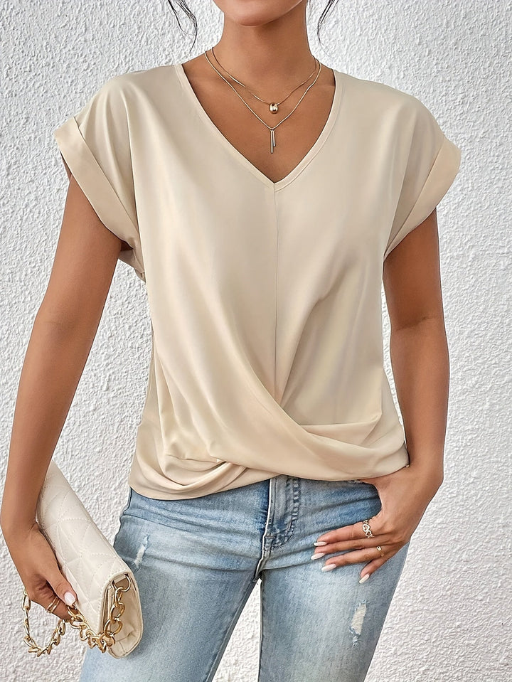 Cleo™ Classic t shirt with v neckline