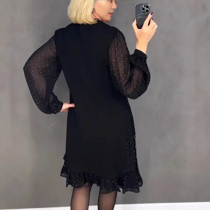 Isla™ | Elegant Dress with Crystals and Round