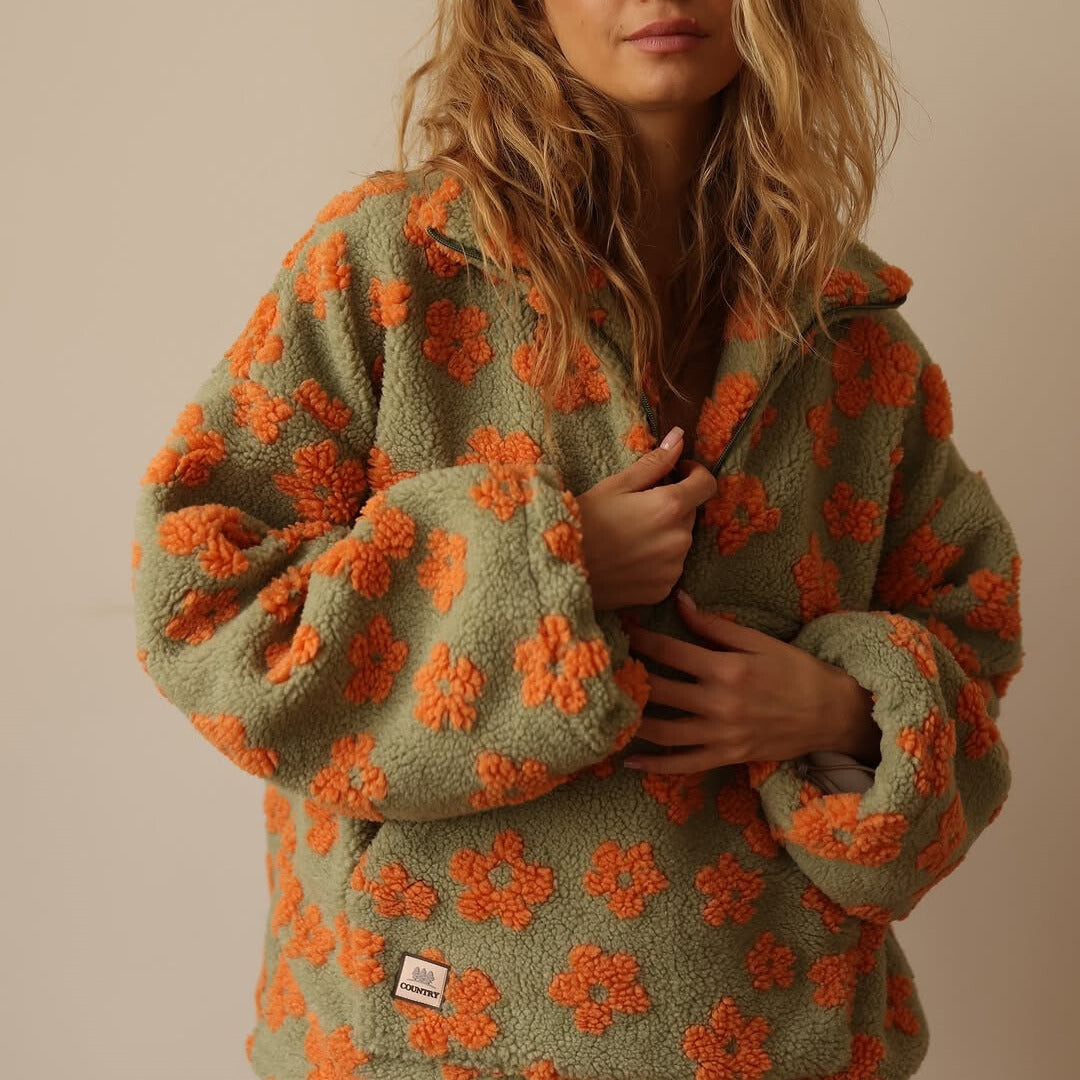 Zoe™ | Floral Fleece Pullover