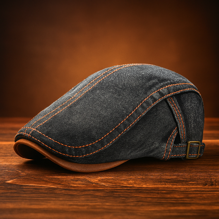 Denvara™ | Heritage Denim Flat Cap
