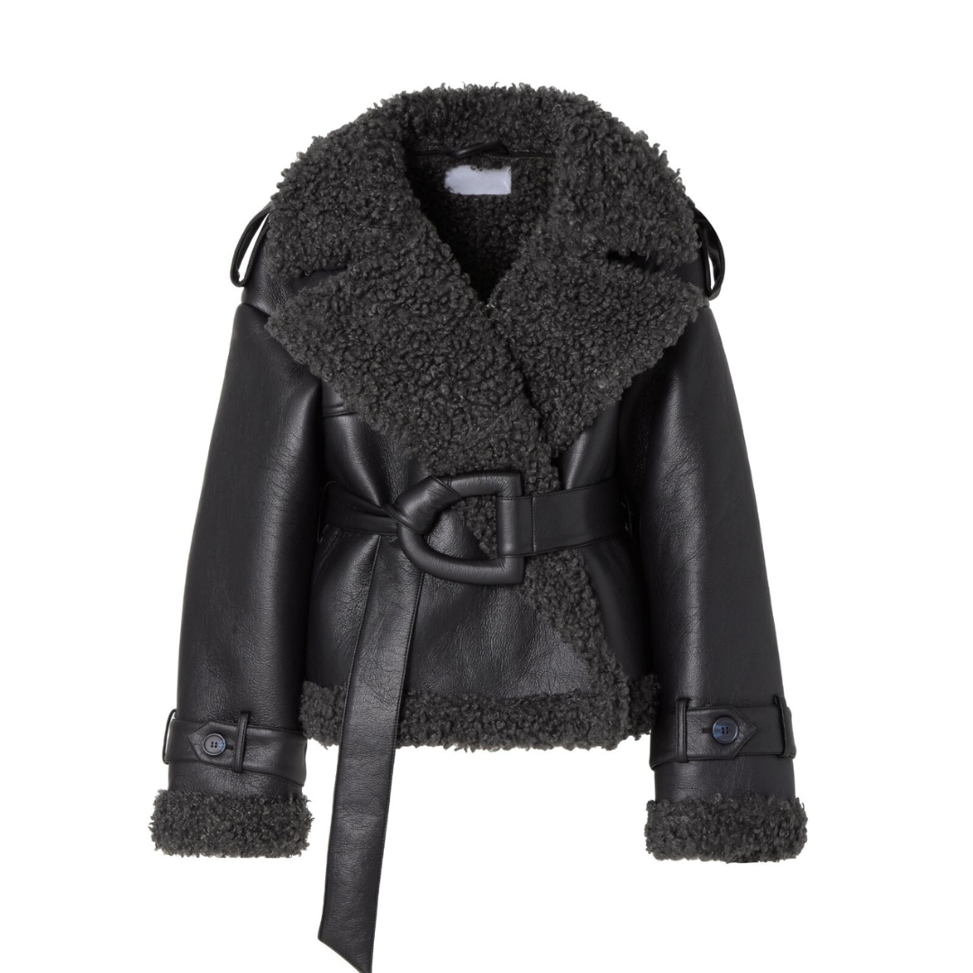 Emma™ | Belted Shearling Coat