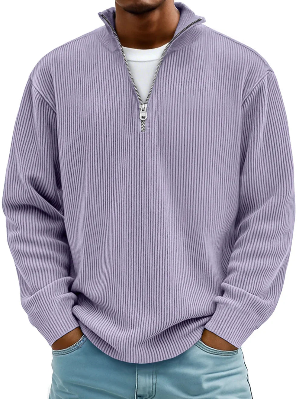 Brandon™ | Cozy & Stylish Half-Zip Knit Sweater
