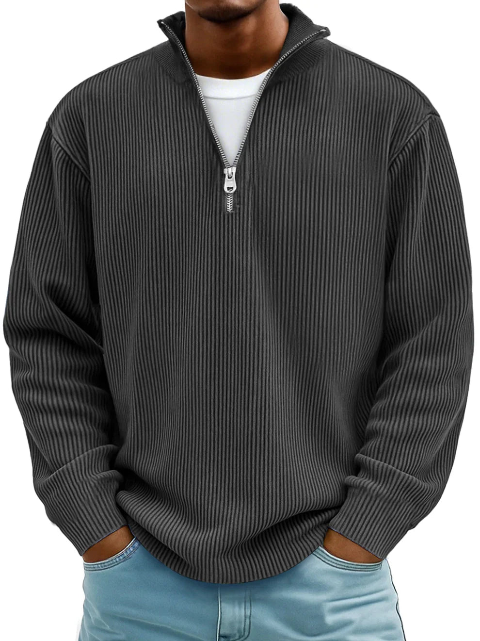 Brandon™ | Cozy & Stylish Half-Zip Knit Sweater