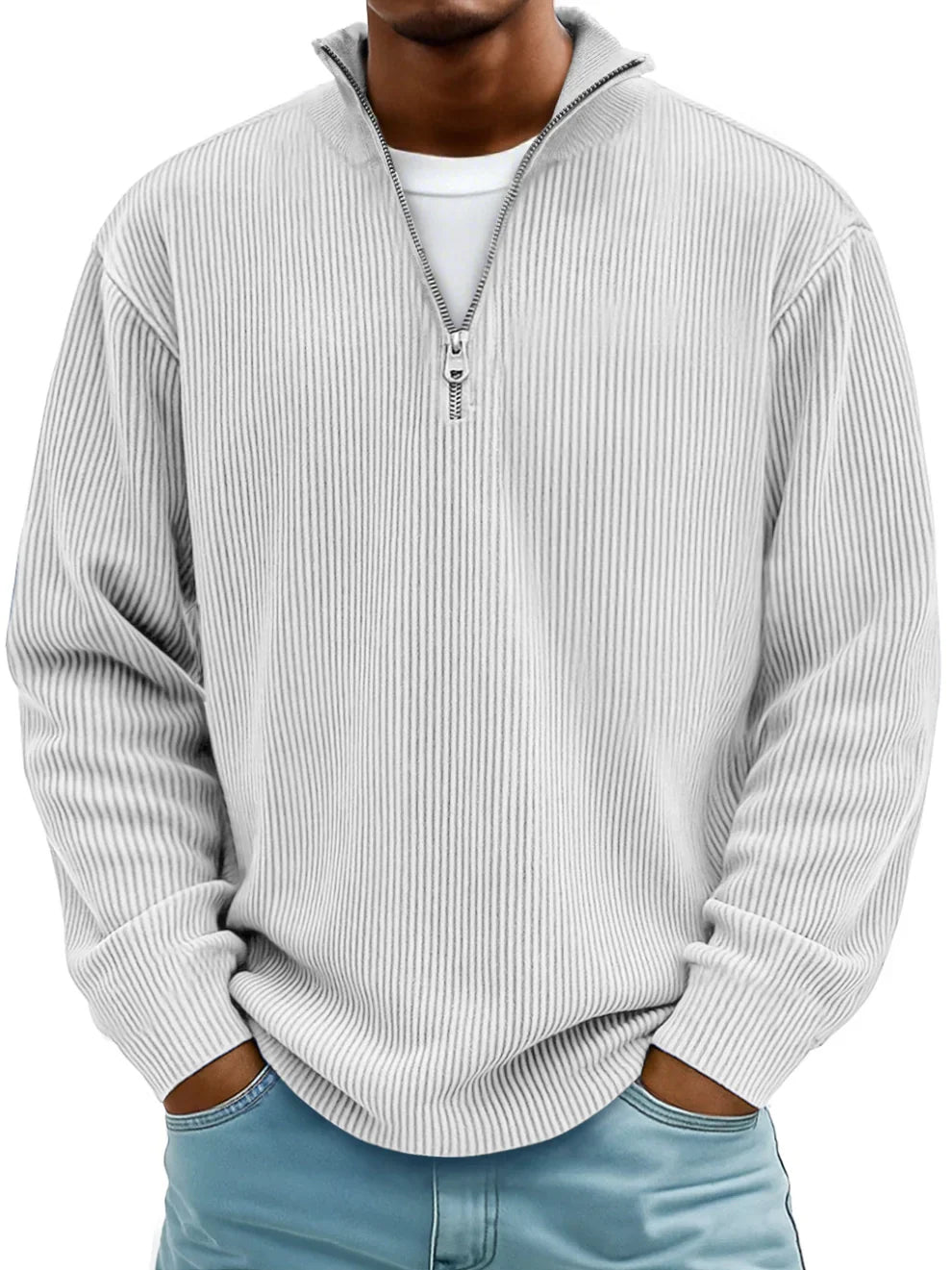 Brandon™ | Cozy & Stylish Half-Zip Knit Sweater