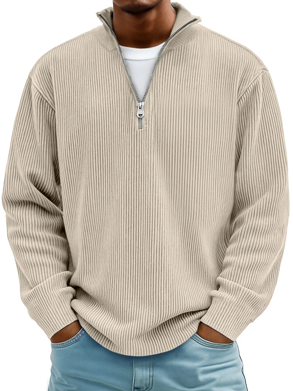 Brandon™ | Cozy & Stylish Half-Zip Knit Sweater