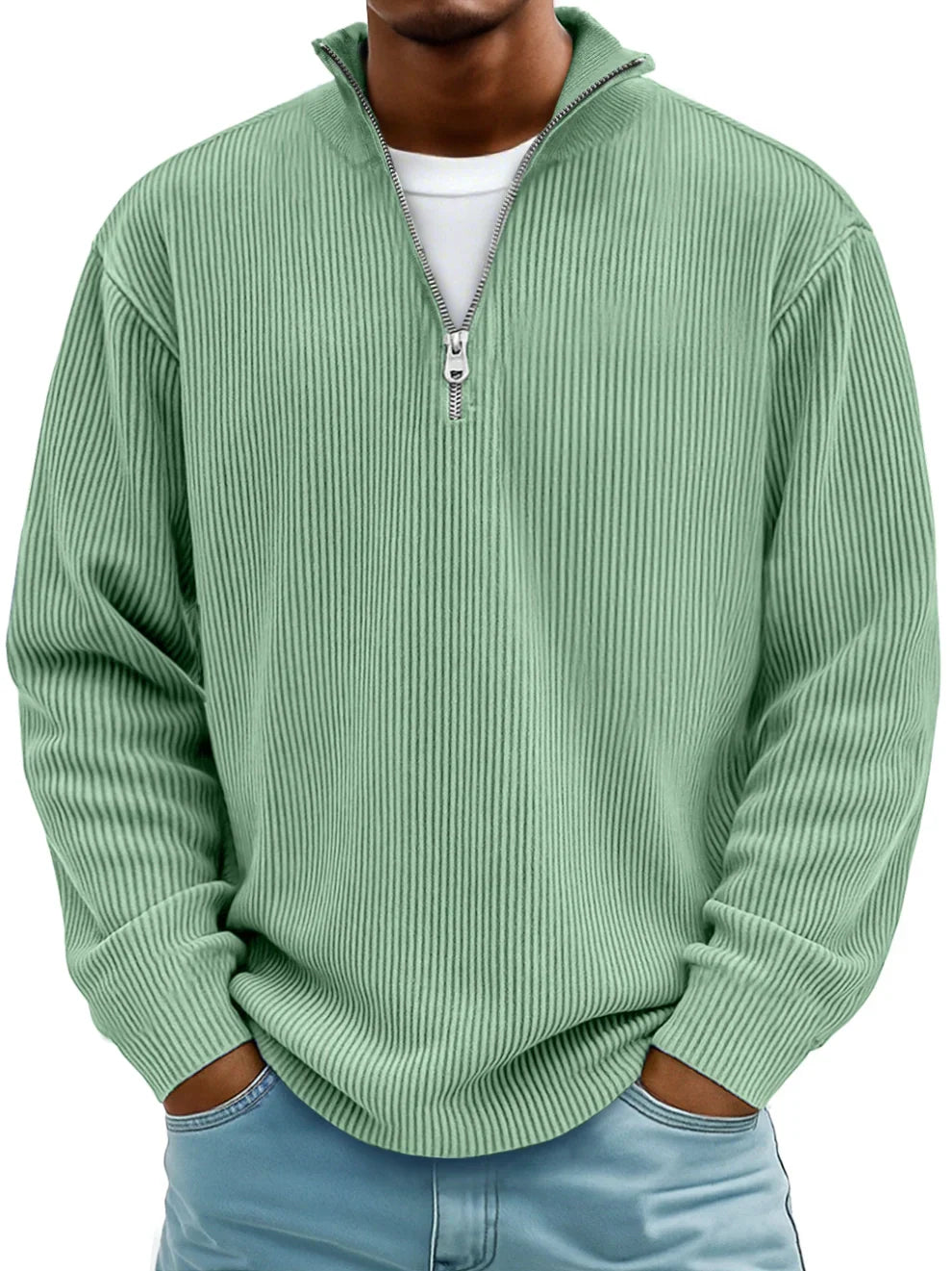 Brandon™ | Cozy & Stylish Half-Zip Knit Sweater