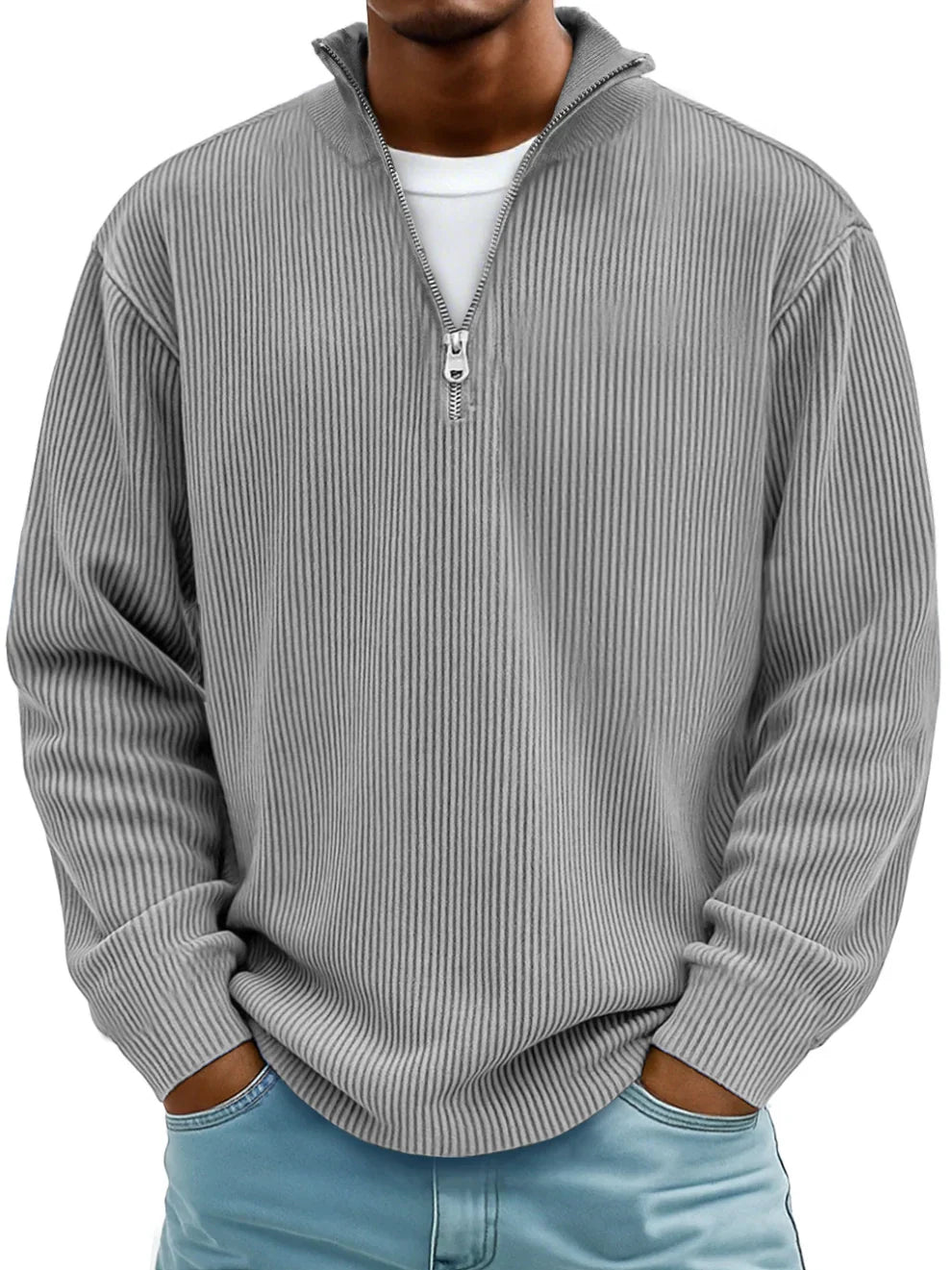 Brandon™ | Cozy & Stylish Half-Zip Knit Sweater