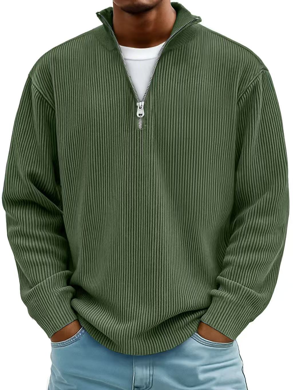 Brandon™ | Cozy & Stylish Half-Zip Knit Sweater