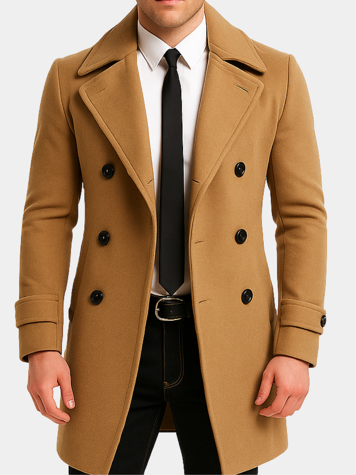 Cavryon™ | Double-Breasted Wool Overcoat