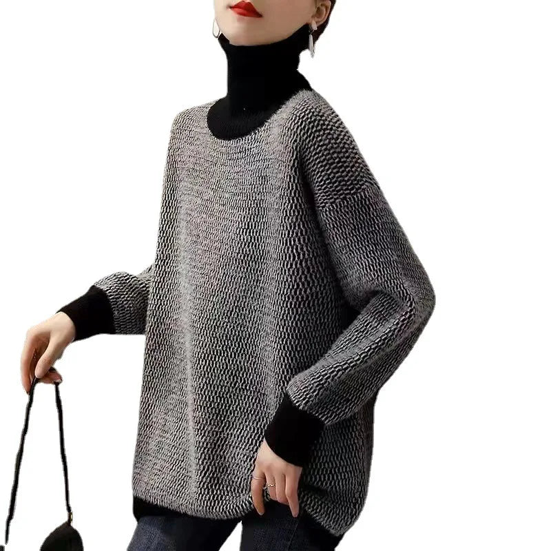 Kendra™ | Cozy High-Neck Knit Sweater
