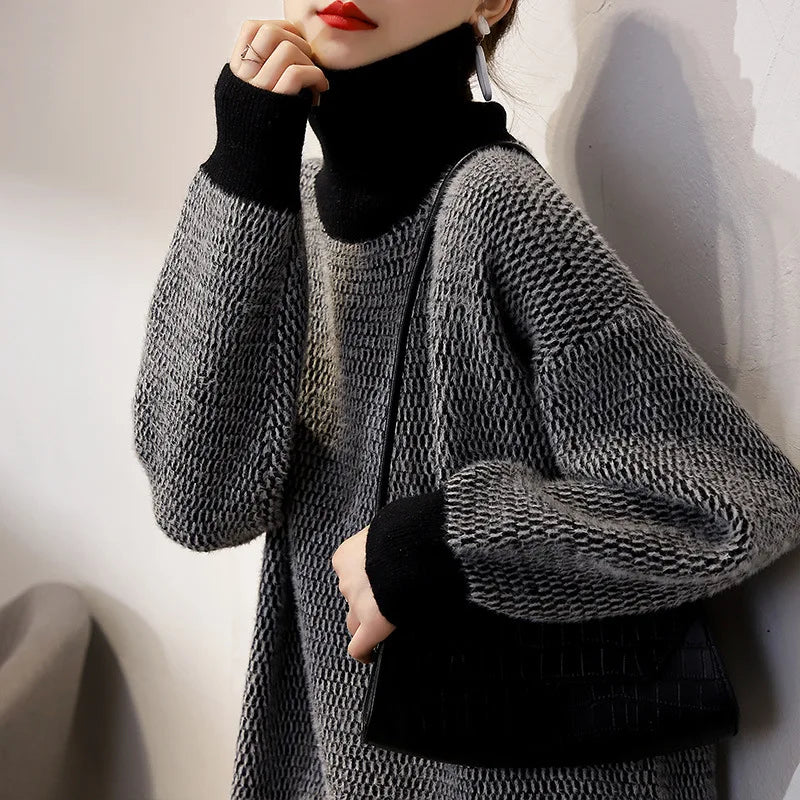 Kendra™ | Cozy High-Neck Knit Sweater