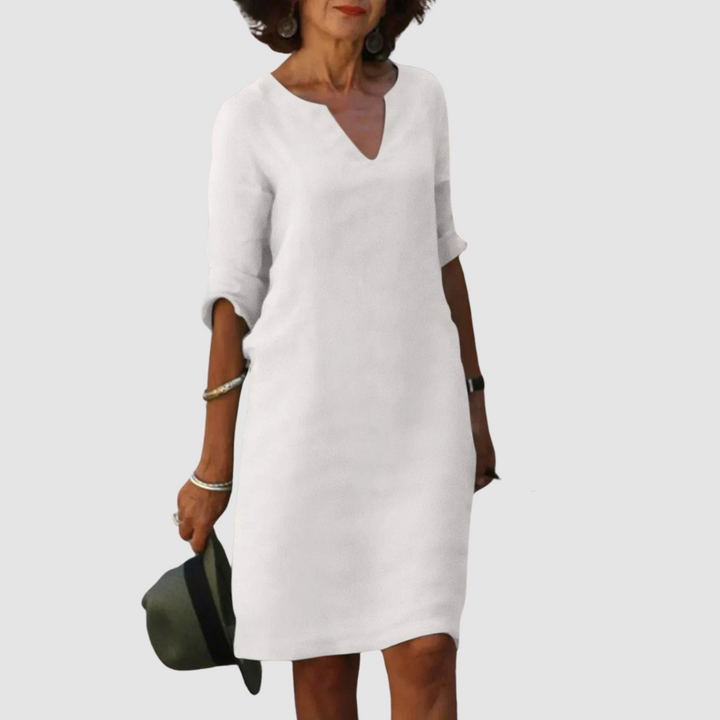 Marianne™ Elegant V-Neck Dress
