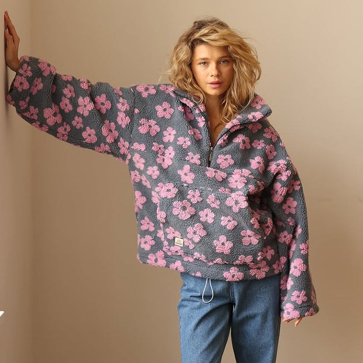 Zoe™ | Floral Fleece Pullover