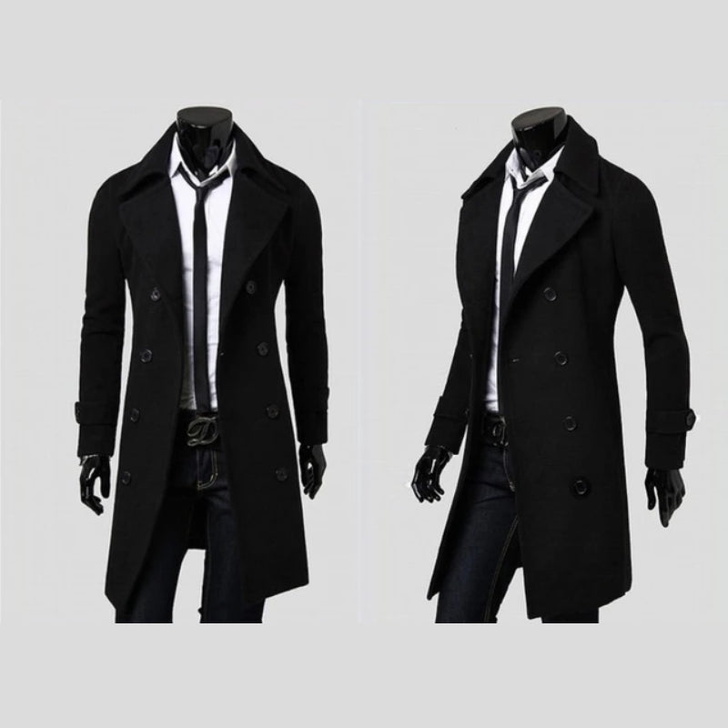 Cavryon™ | Double-Breasted Wool Overcoat