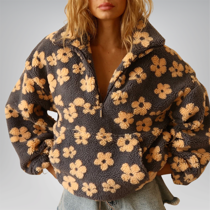 Zoe™ | Floral Fleece Pullover