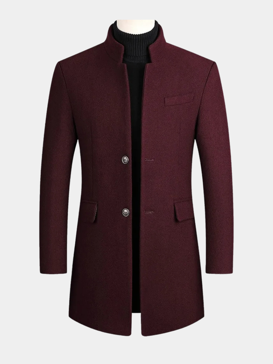 Marvello™ | Timeless Stand-Collar Overcoat