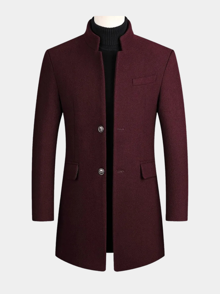 Marvello™ | Timeless Stand-Collar Overcoat
