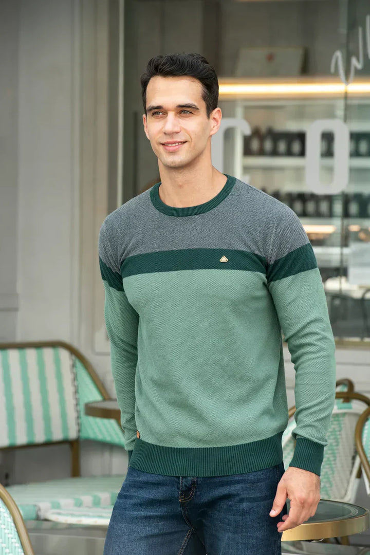 Kasper™ | Colorblock Knit Sweater