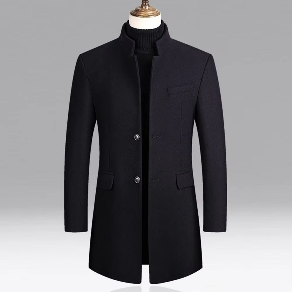 Marvello™ | Timeless Stand-Collar Overcoat