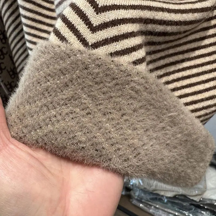 Mary™ | Striped High-Neck Sweater