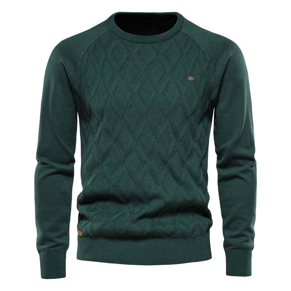 Emil™ | Diamond-Knit Crewneck Sweater