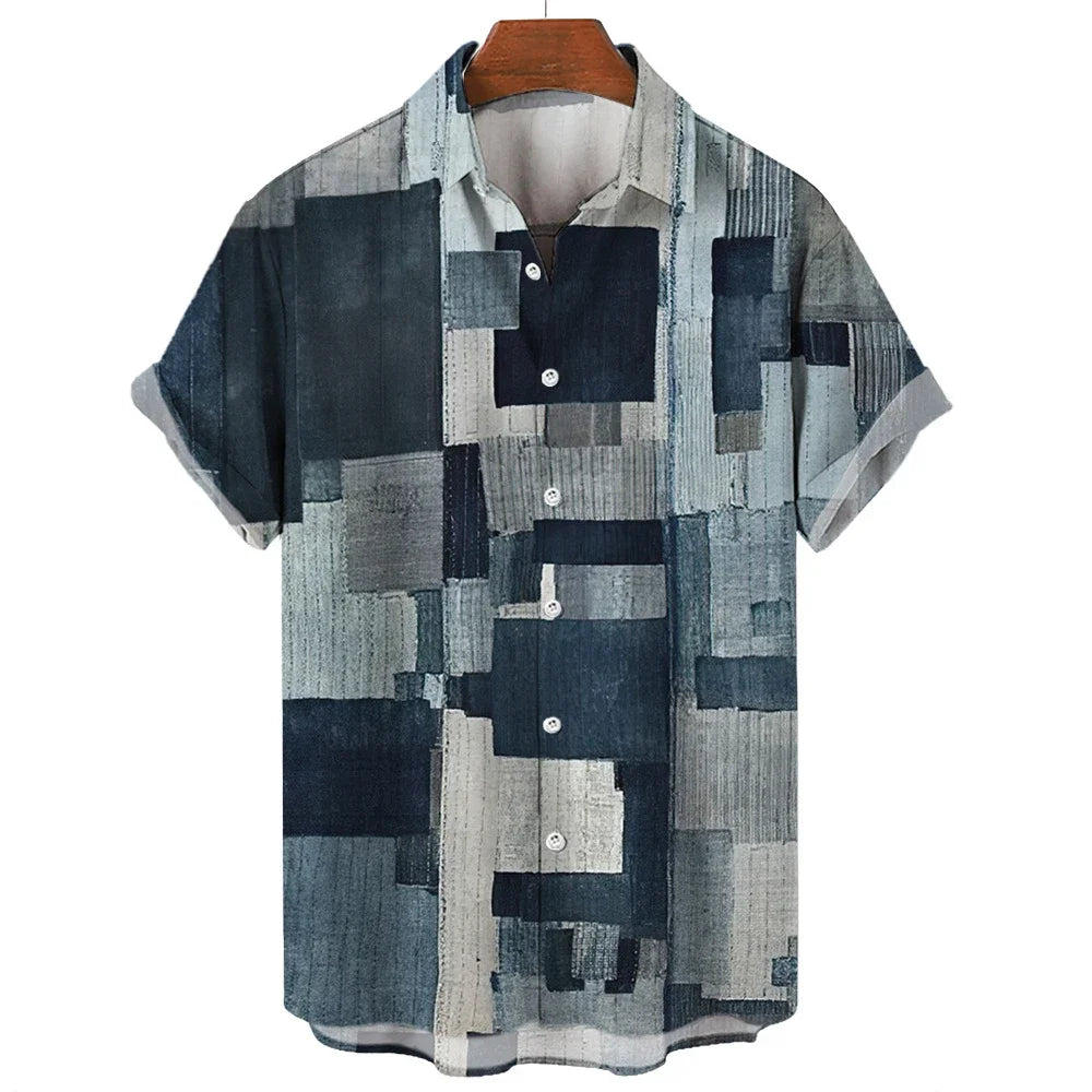 Fredrik | Geometric Patchwork Shirt