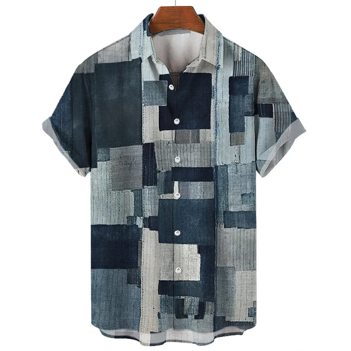 Fredrik | Geometric Patchwork Shirt
