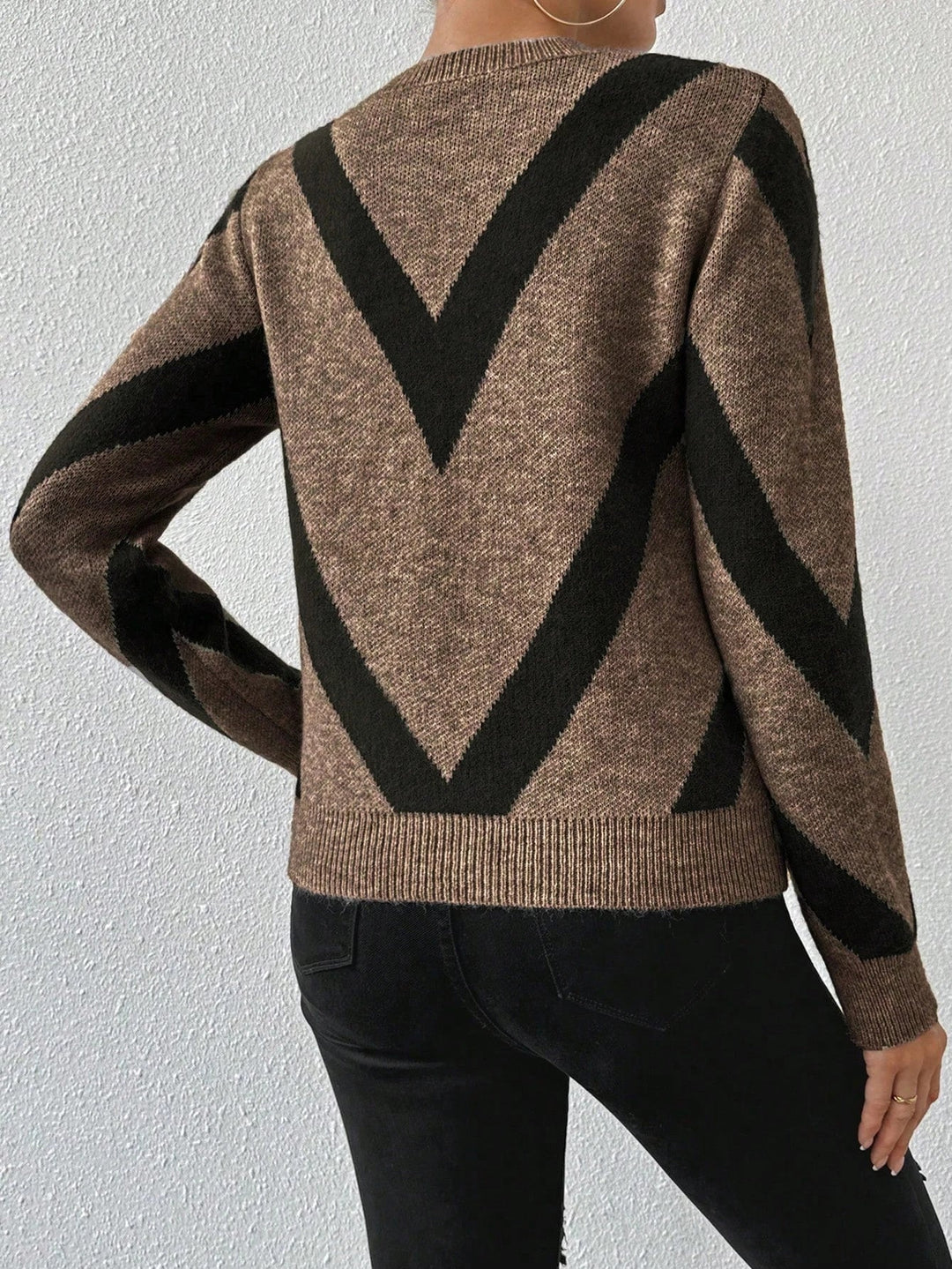 Vera™ | Chevron Pattern Sweater