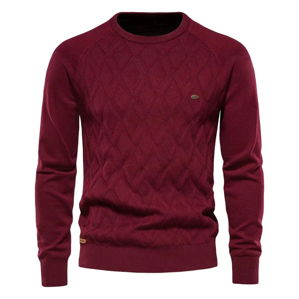 Emil™ | Diamond-Knit Crewneck Sweater