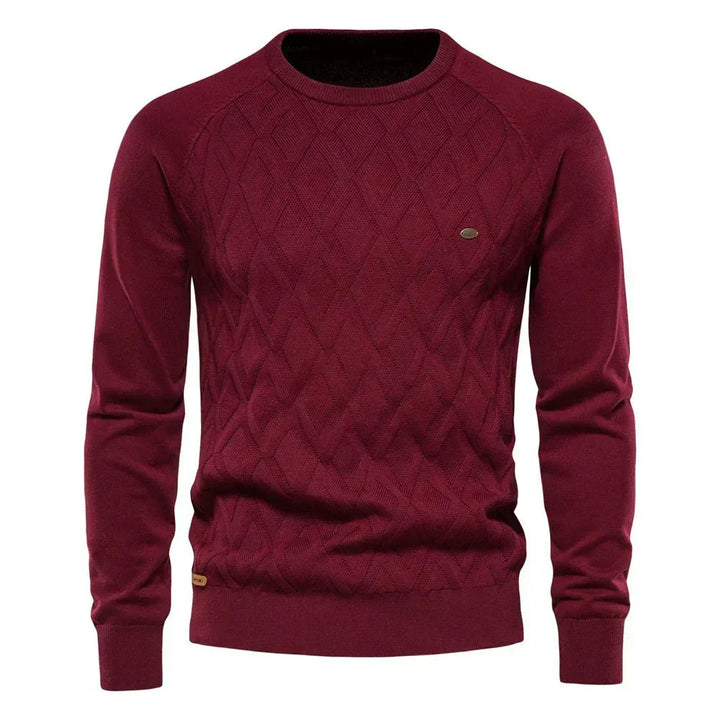 Emil™ | Diamond-Knit Crewneck Sweater