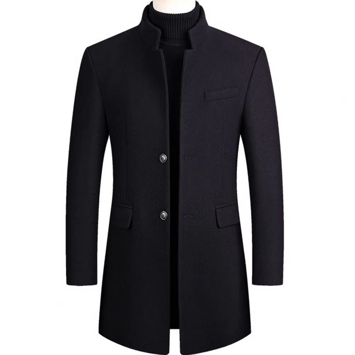 Marvello™ | Timeless Stand-Collar Overcoat