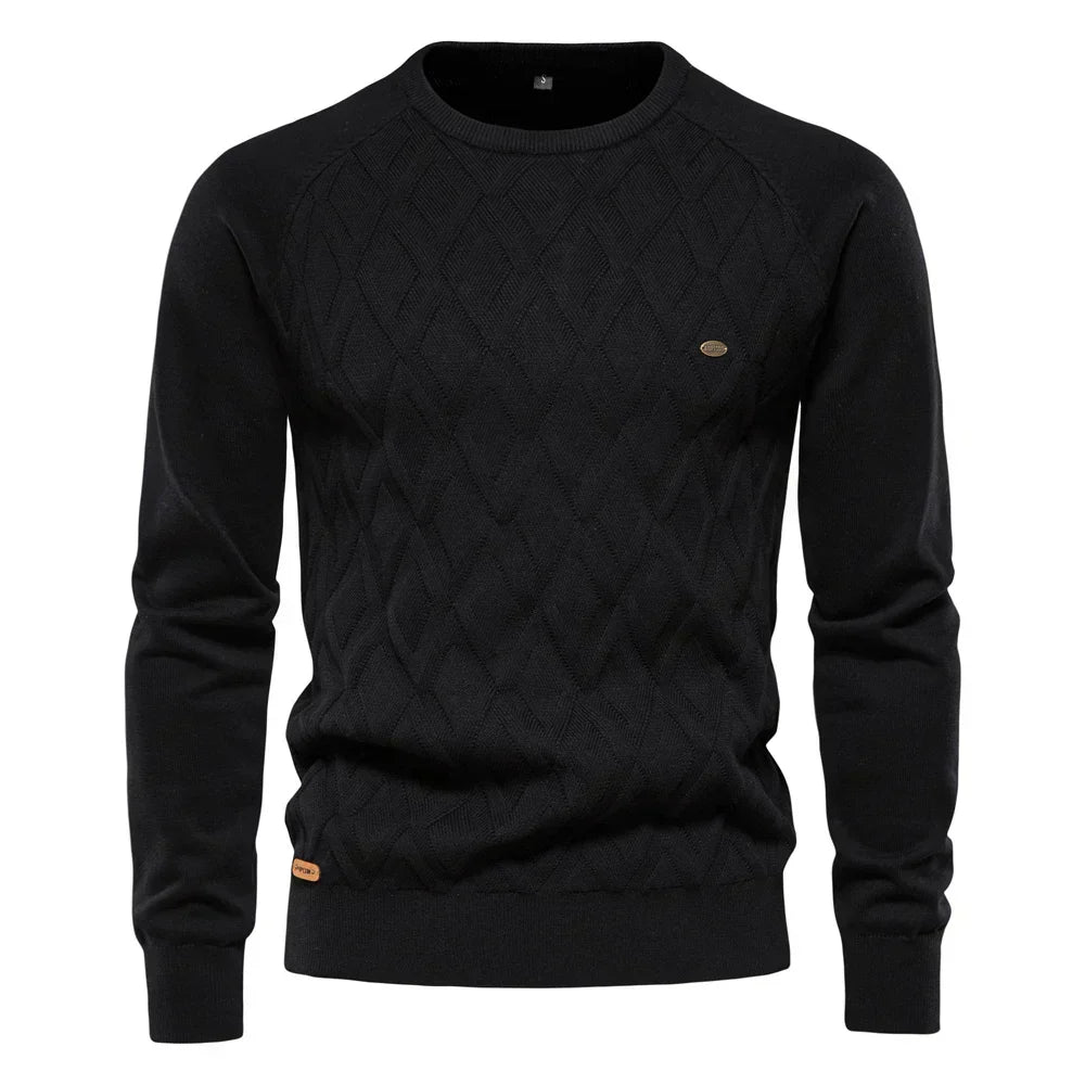 Emil™ | Diamond-Knit Crewneck Sweater