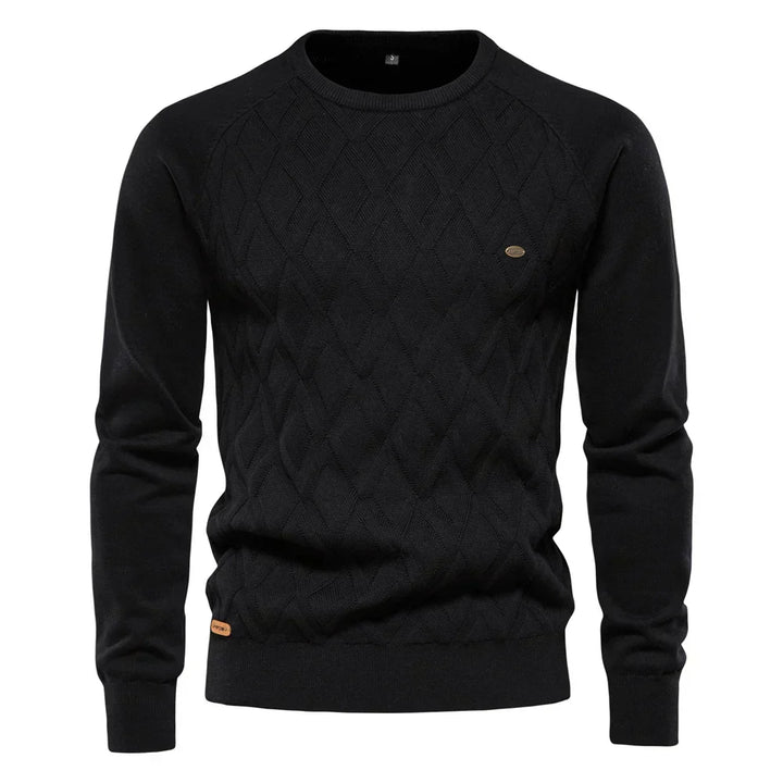 Emil™ | Diamond-Knit Crewneck Sweater