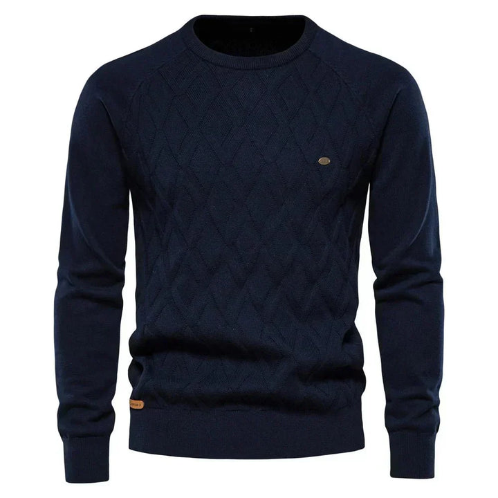 Emil™ | Diamond-Knit Crewneck Sweater
