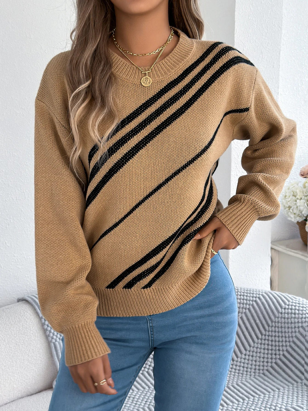 Ava™ | Striped Sweater