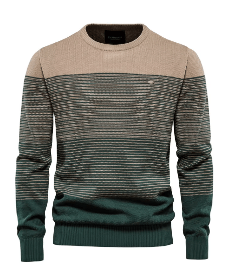 Oskar™ | Colour-Block Ribbed Knit Sweater