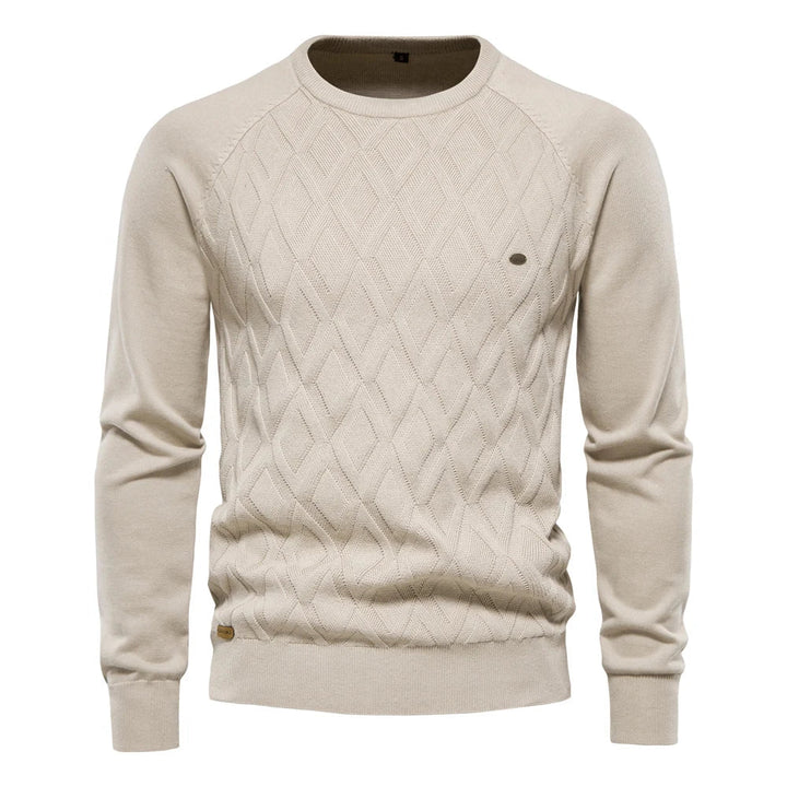 Emil™ | Diamond-Knit Crewneck Sweater