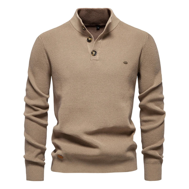 Lukas™ | Button-Neck Knit Sweater