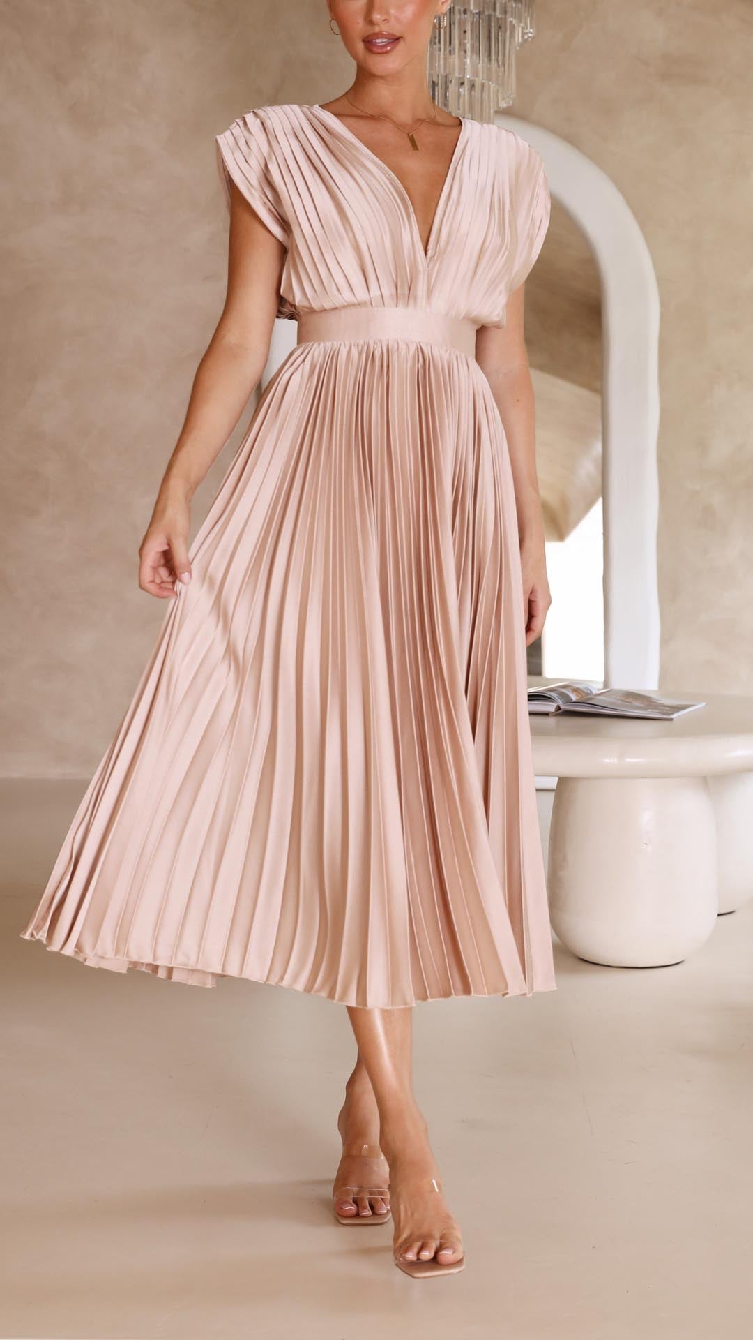 Marla™ Elegant Pleated Dress