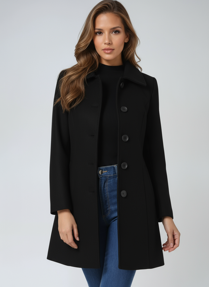 Nicole™ | Classic Button-Up Coat